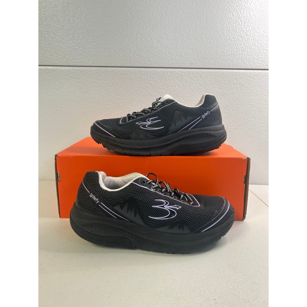 Gravity Defyer Ion Walking Shoes Black Mens Size 9.5 #2837